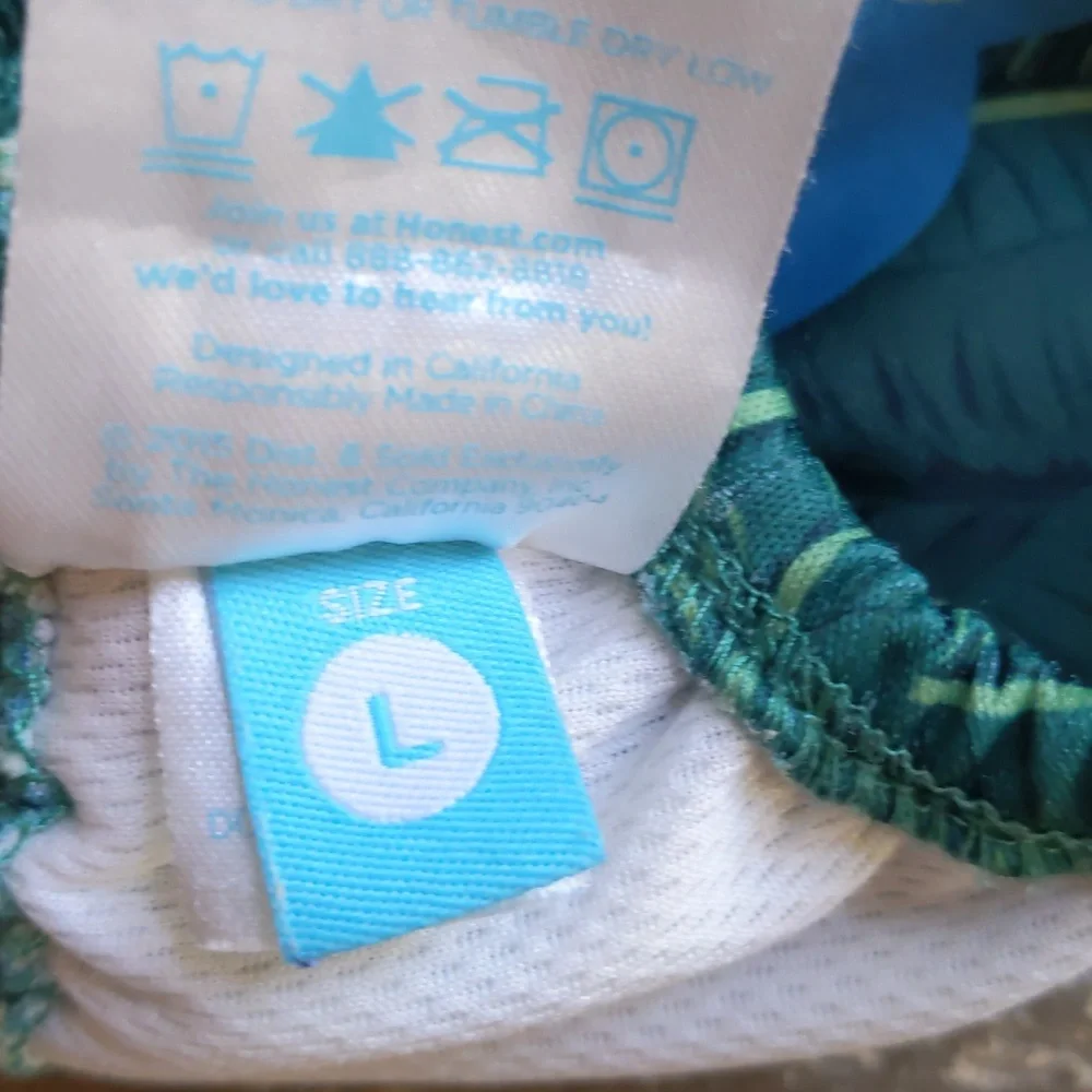 Size L Honest Company reusable swim diaper